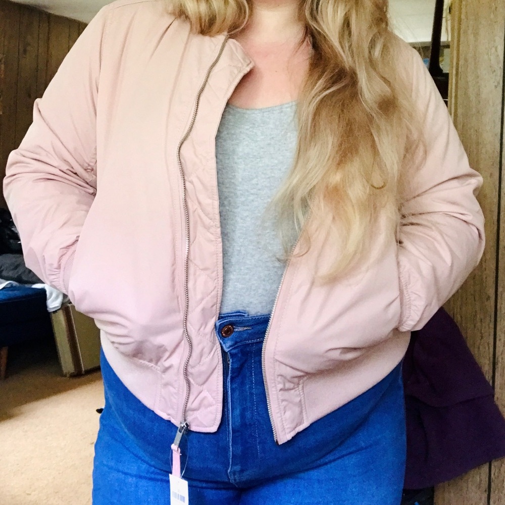 GAP blush bomber jacket - Picture 6 of 6